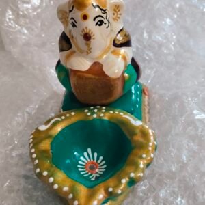 Green Lotus Ganesh Agal_4 inch