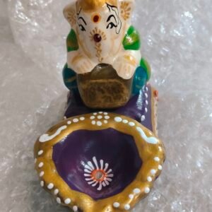 Purple Lotus Ganesh Agal_4 inch