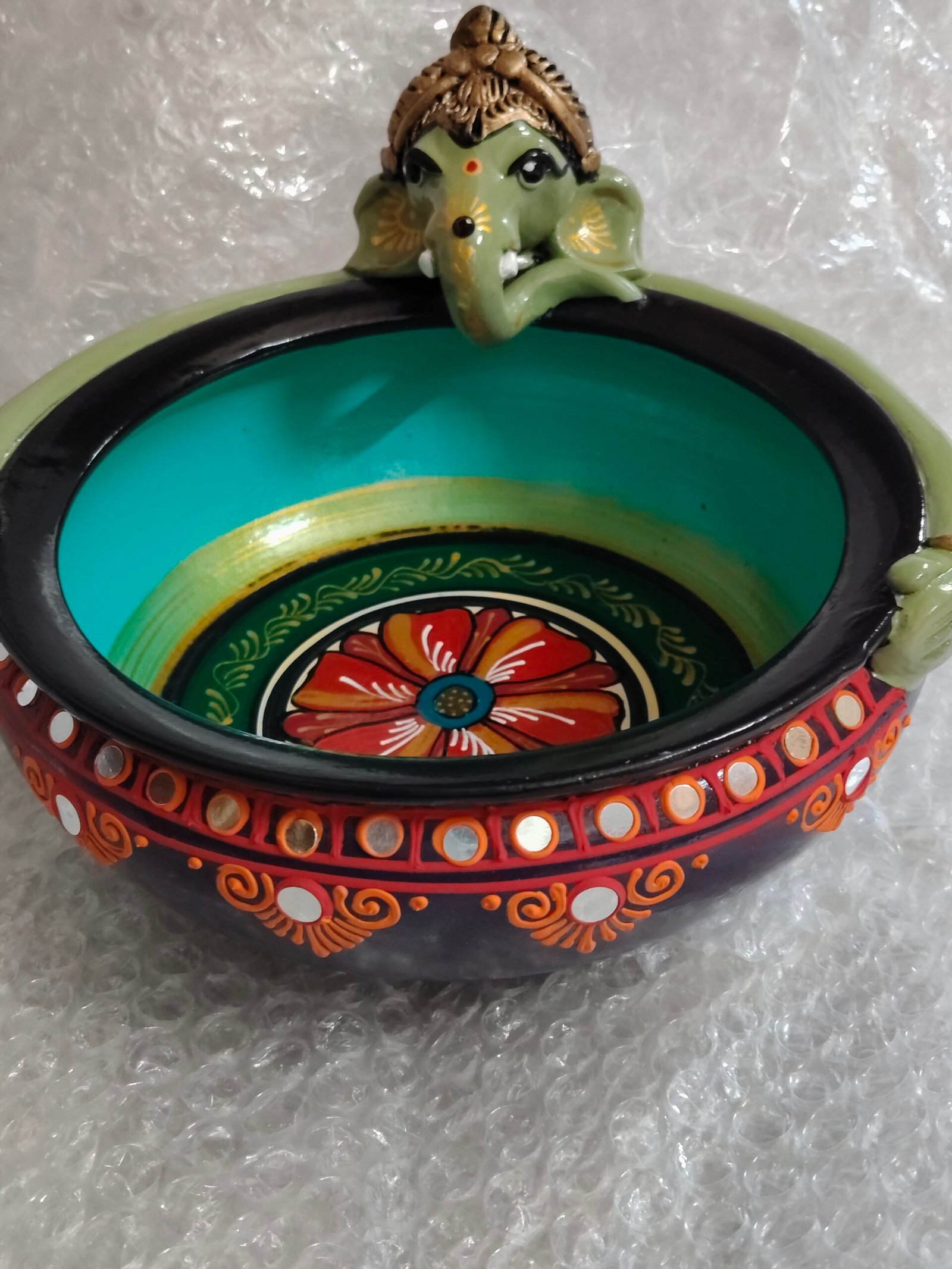 Green GANESH URLI_8 inch wide