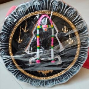 Grey Circle Karpaga vinayagar wall hanging paper mache