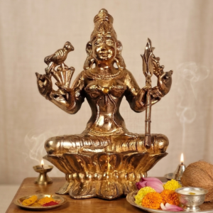 Rajarajeshwari Idol Panchaloha Idol Goddess Rajarajeshwari Traditional Wax Model